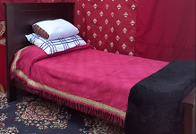 Isabel Maria's bed at Canterbury Faire 2022